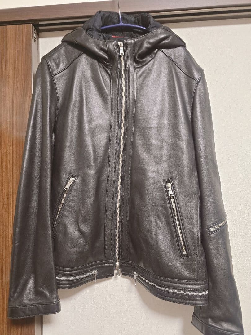 LOVELESS フード付きレザージャケット サイズ2