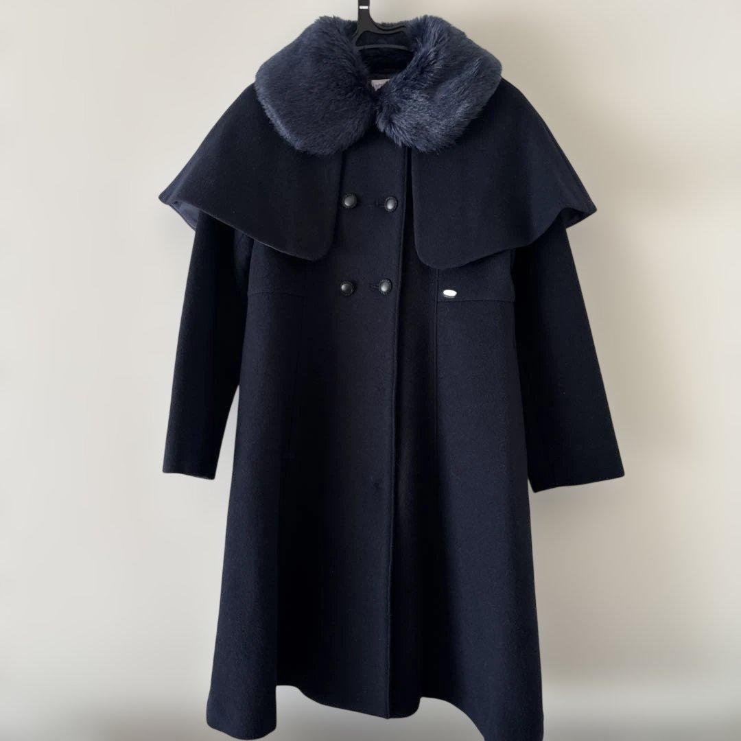 は*な様 【はな】ANNA SUI mini 紺色ウールコート150