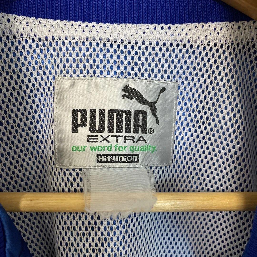 PUMA ナイロン　ジャージ　セットアップ　XL 青