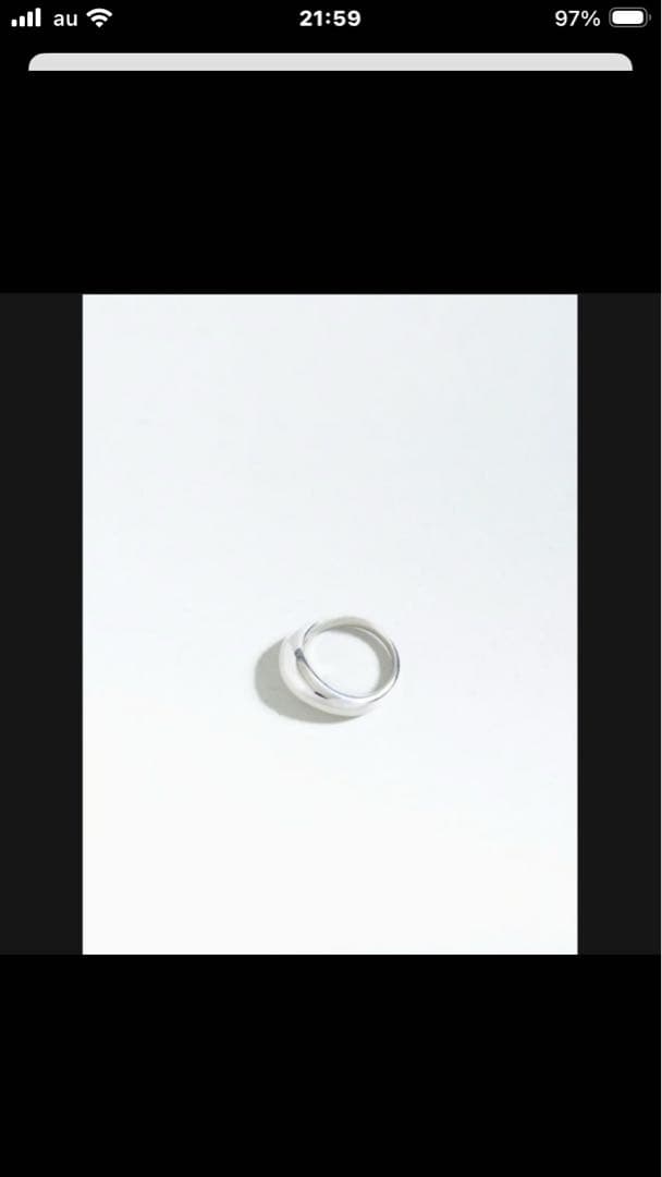 【OX JEWELRY】Silver Curve Pinky Ring
