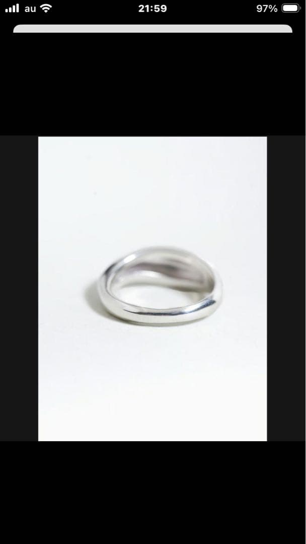 【OX JEWELRY】Silver Curve Pinky Ring