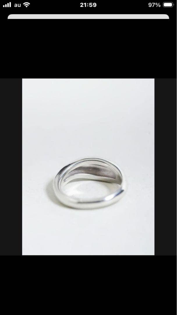 【OX JEWELRY】Silver Curve Pinky Ring