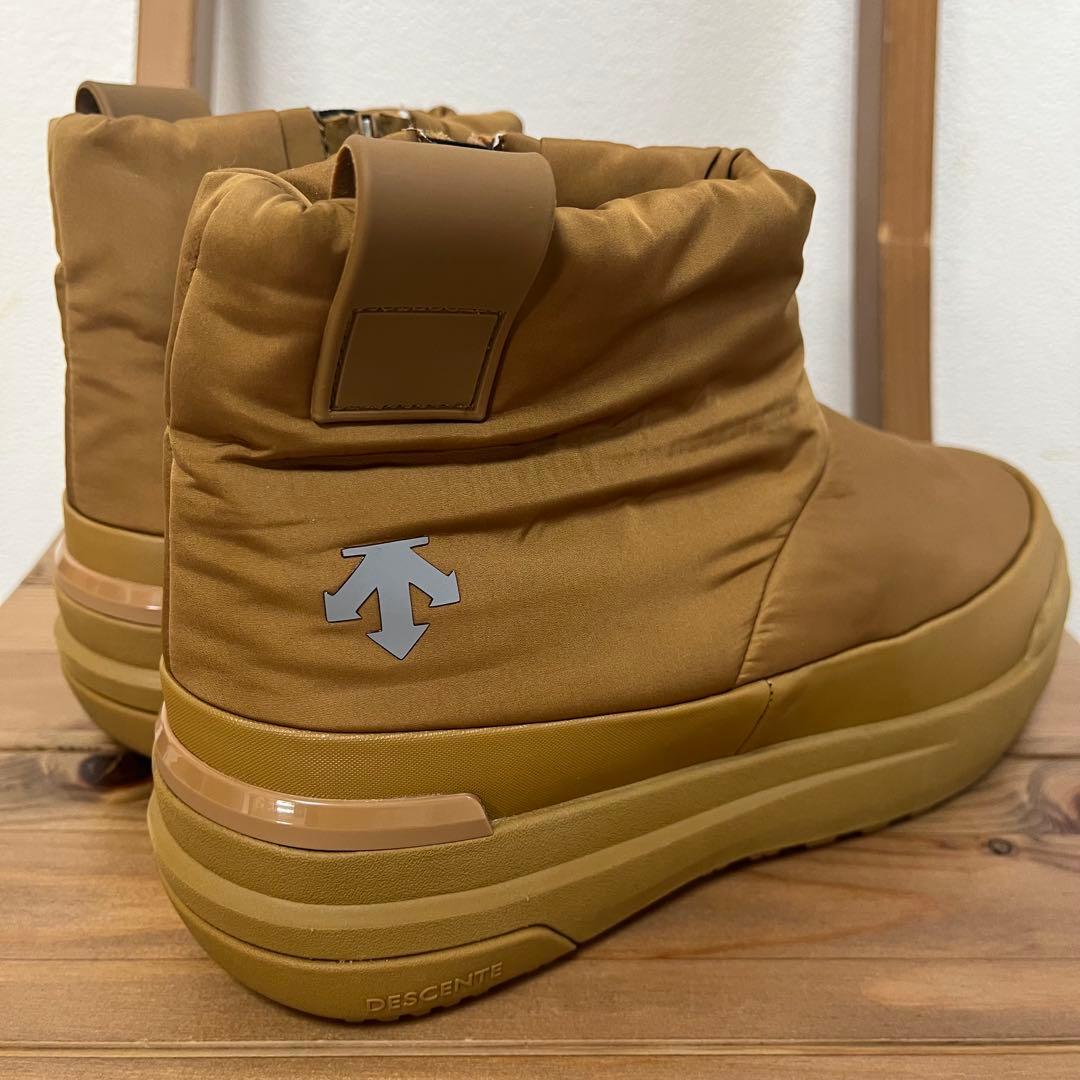 【美品】デサント D.TRACE TWB23.1 スノーブーツキャメル　ジップ