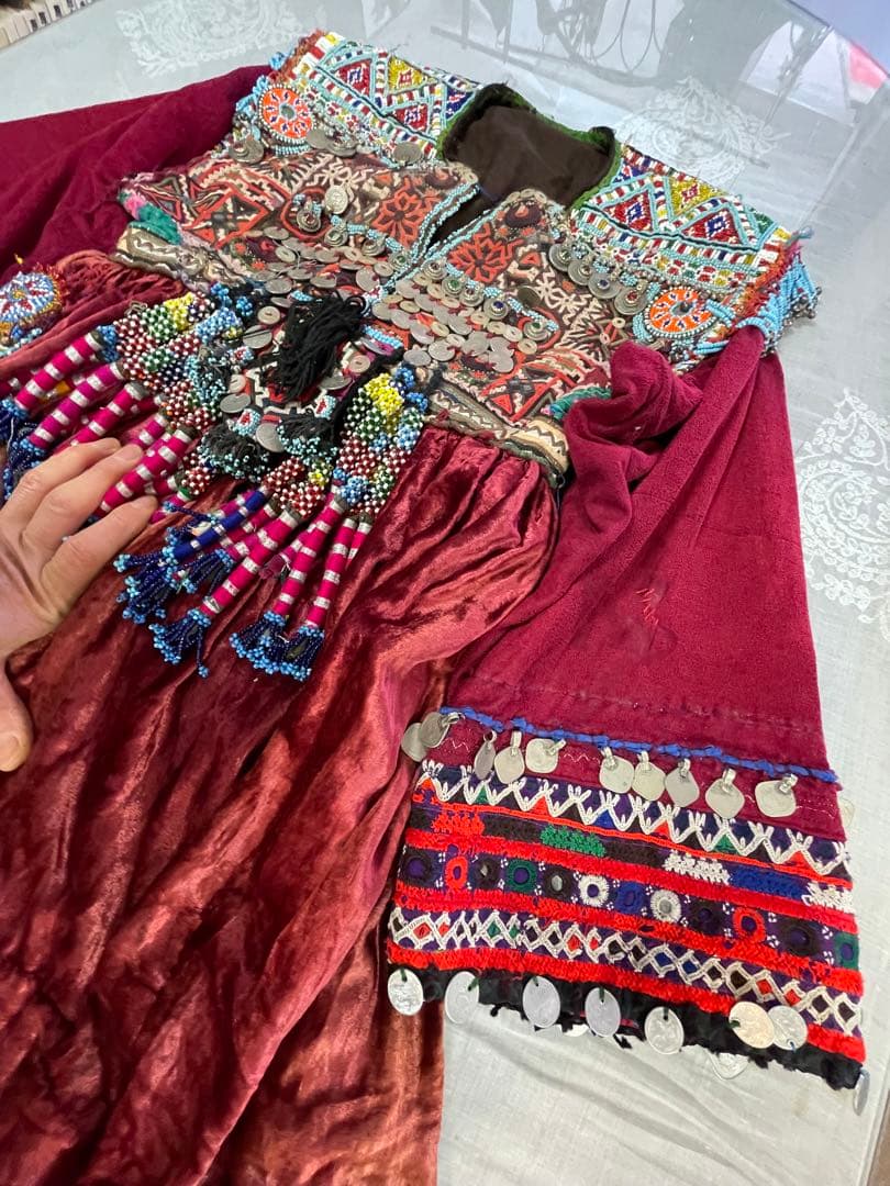 値下げ激レア！ビンテージ/アフガン民族衣装ドレス[YA]