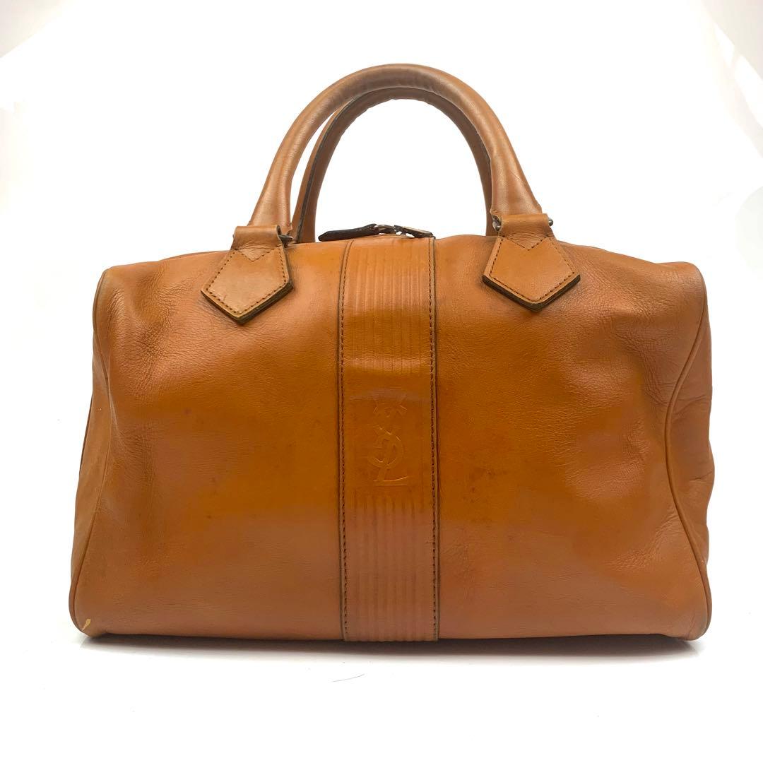 YVES SAINT LAURENT イヴサンローラン　レザー　ボストンバッグ