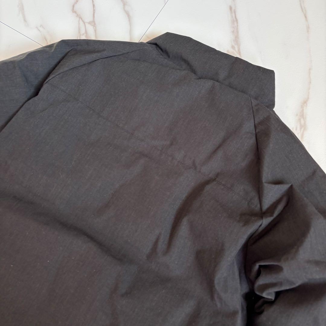 人気◆NANGA×ROCOCO 焚火 ダウンジャケット スタンドカラー グレー