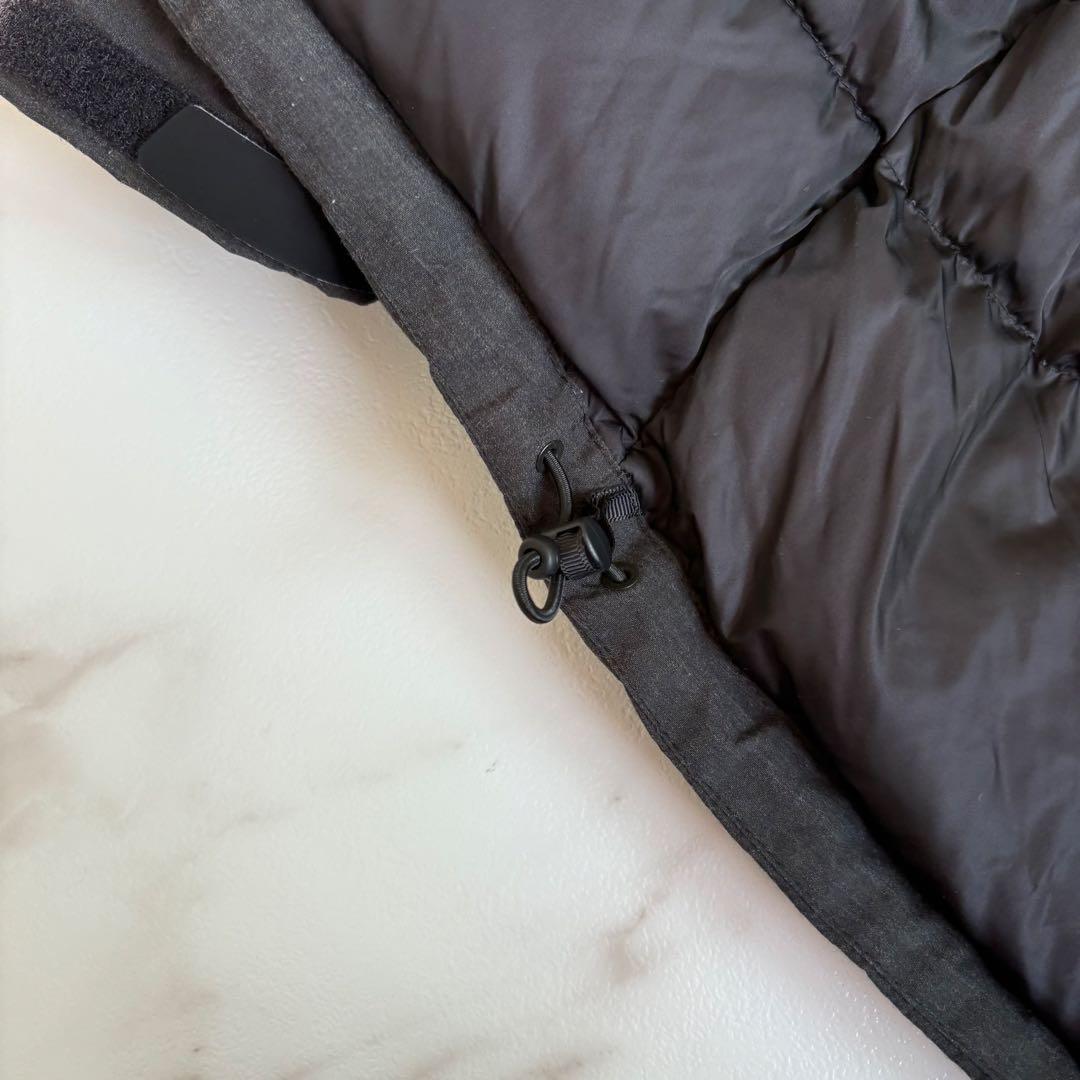 人気◆NANGA×ROCOCO 焚火 ダウンジャケット スタンドカラー グレー