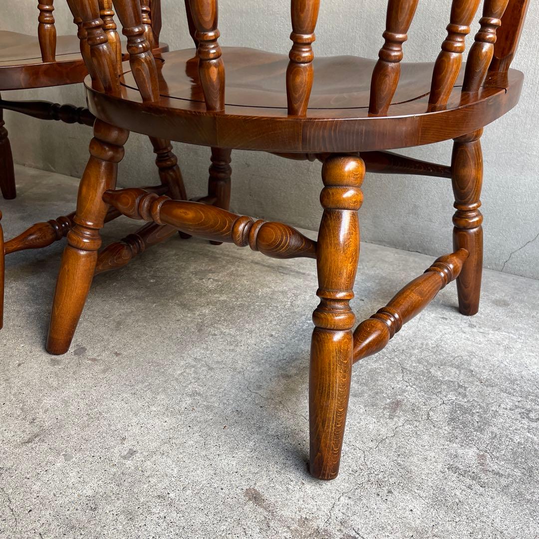 希少 廃盤　柏木工　ウィンザーアームローチェア　オールドヴィンテージ　飛騨家具