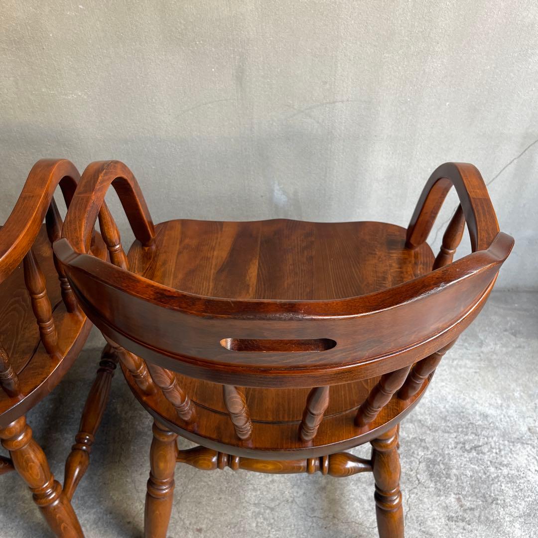 希少 廃盤　柏木工　ウィンザーアームローチェア　オールドヴィンテージ　飛騨家具