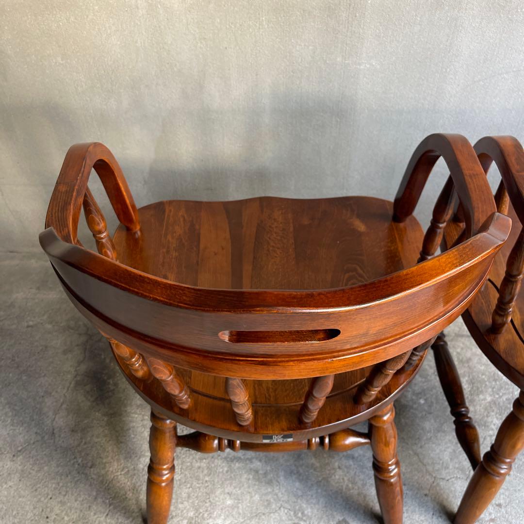 希少 廃盤　柏木工　ウィンザーアームローチェア　オールドヴィンテージ　飛騨家具