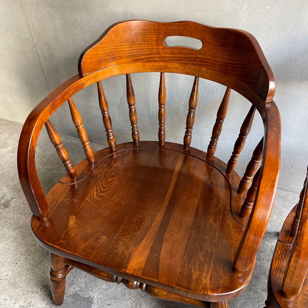 希少 廃盤　柏木工　ウィンザーアームローチェア　オールドヴィンテージ　飛騨家具