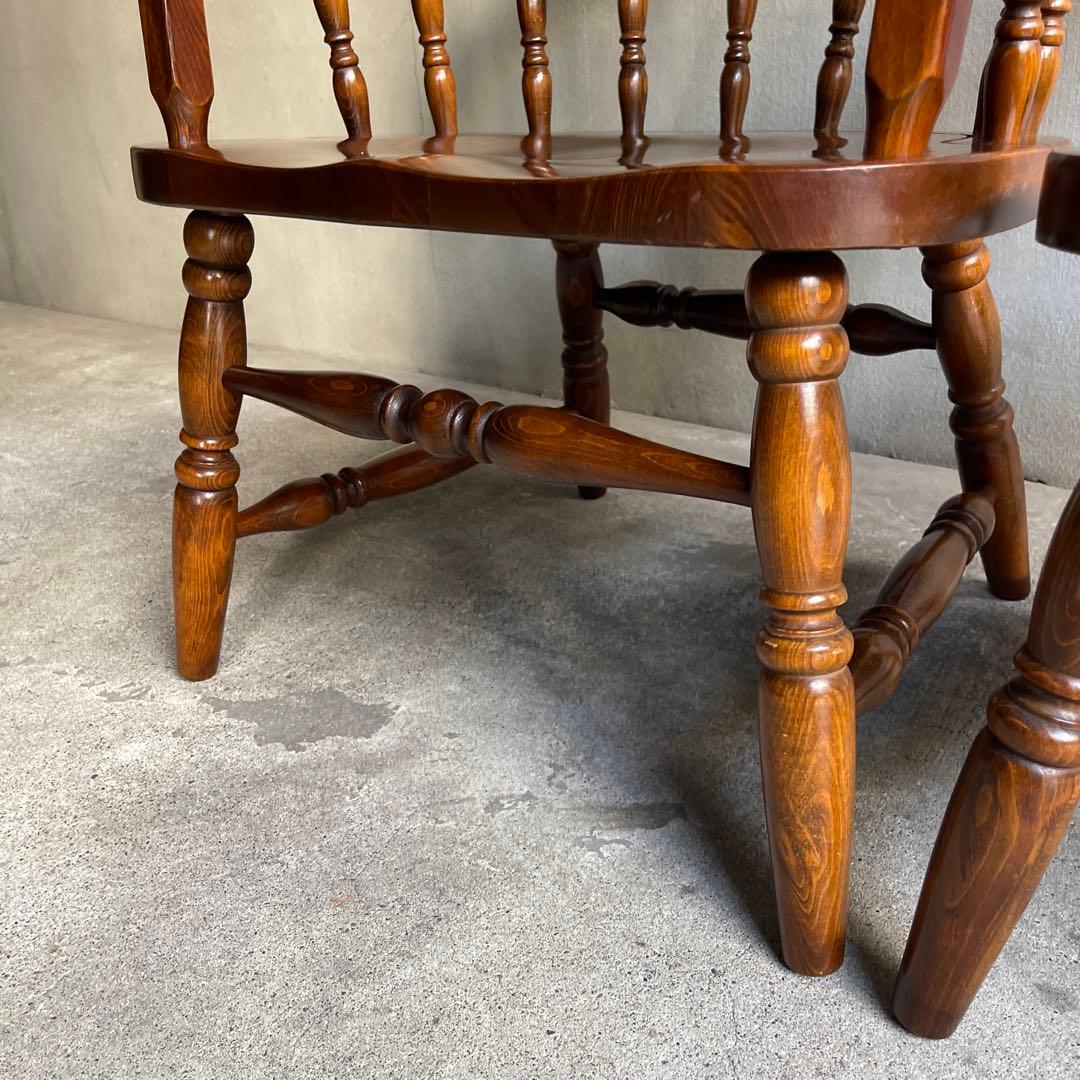 希少 廃盤　柏木工　ウィンザーアームローチェア　オールドヴィンテージ　飛騨家具