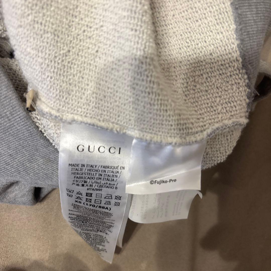 GUCCI ドラえもん フード付きノースリーブパーカー グレー