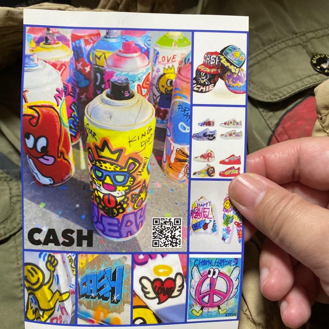 中野ブロードウェイ　コート　kaya リメイク　ペイント