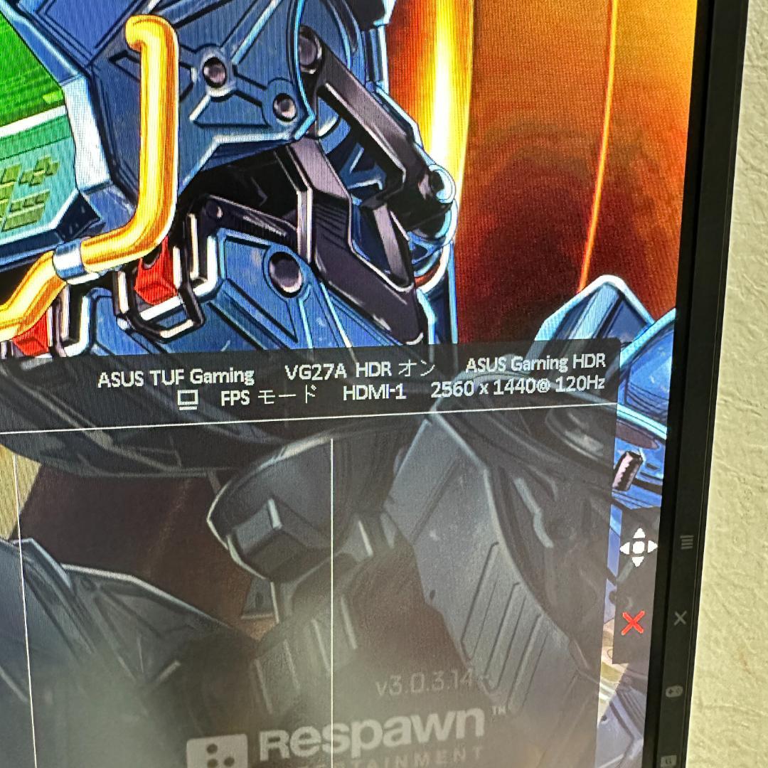 ASUS 165Hz対応 WQHD ゲーミングモニター