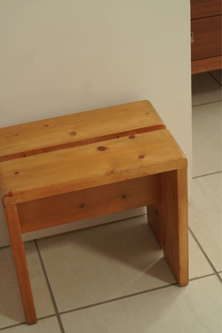 希少美品Charlotte Perriandシャルロットペリアンレザルクスツール