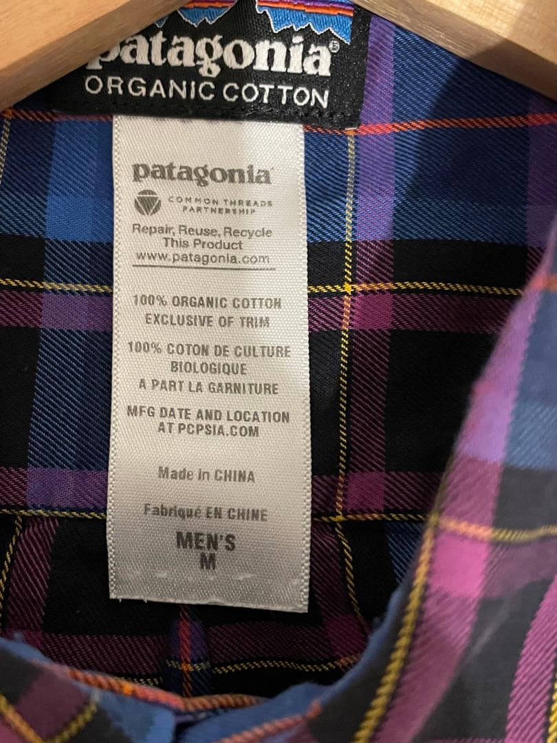 イヴォンシュイナード着 patagonia チェックネルシャツ ピマコットン