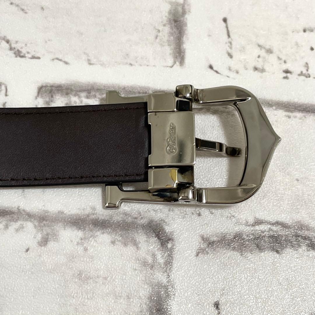 極美品✨カルティエ　ベルト　Cアロンジェ　Cバックル　男女兼用　シルバー金具