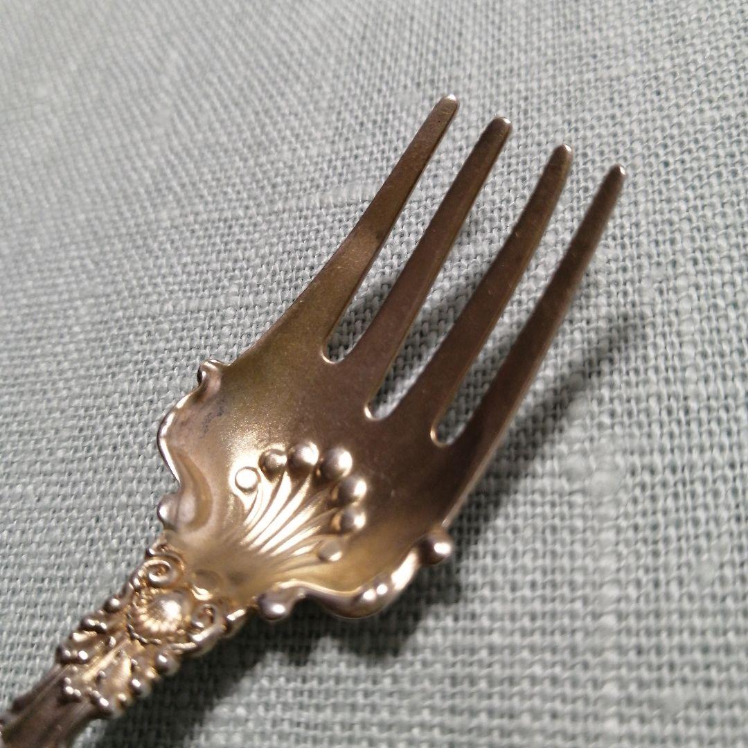 純銀　アンティーク　フォーク2本