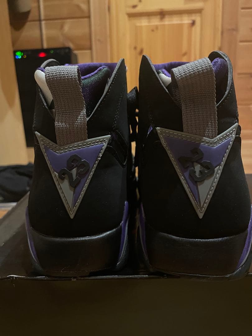 じ*き様 Air Jordan 7 Retro ブラック/パープル 9 レイアロ