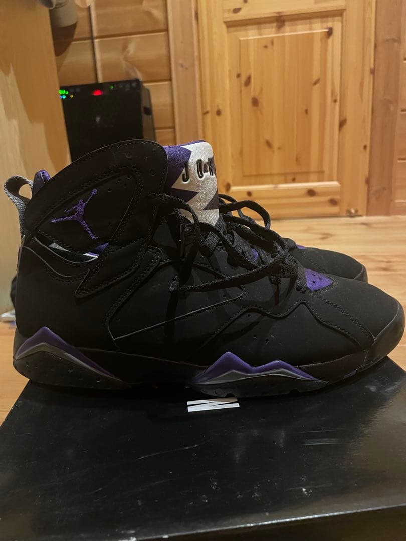 じ*き様 Air Jordan 7 Retro ブラック/パープル 9 レイアロ