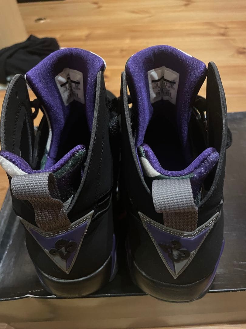 じ*き様 Air Jordan 7 Retro ブラック/パープル 9 レイアロ