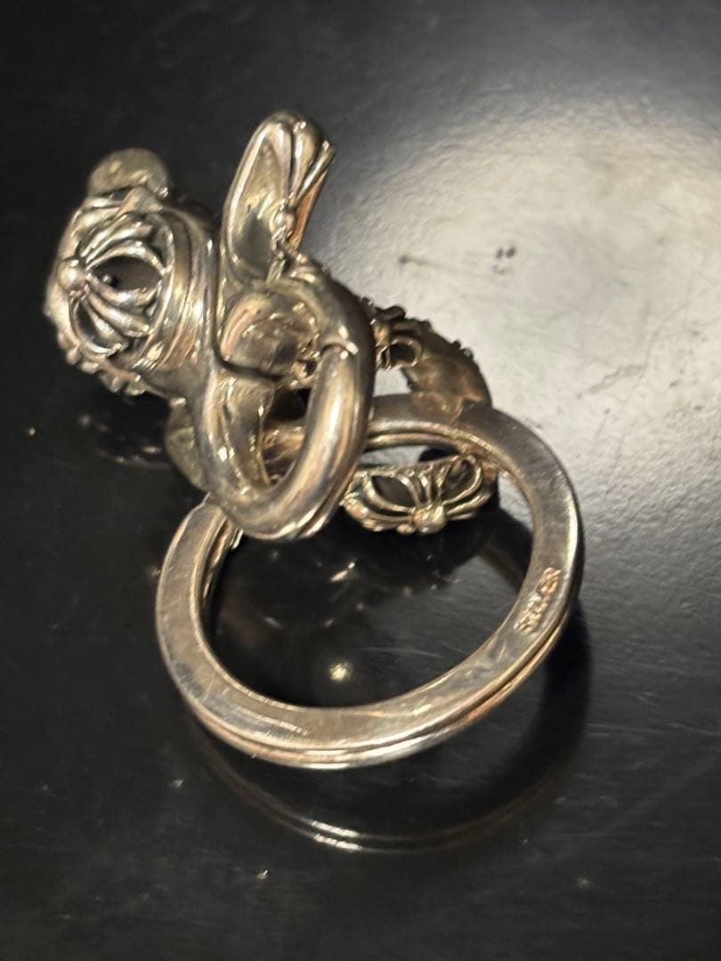 ALZUNI 大サイズナスカン　キーチェーン　シルバー925