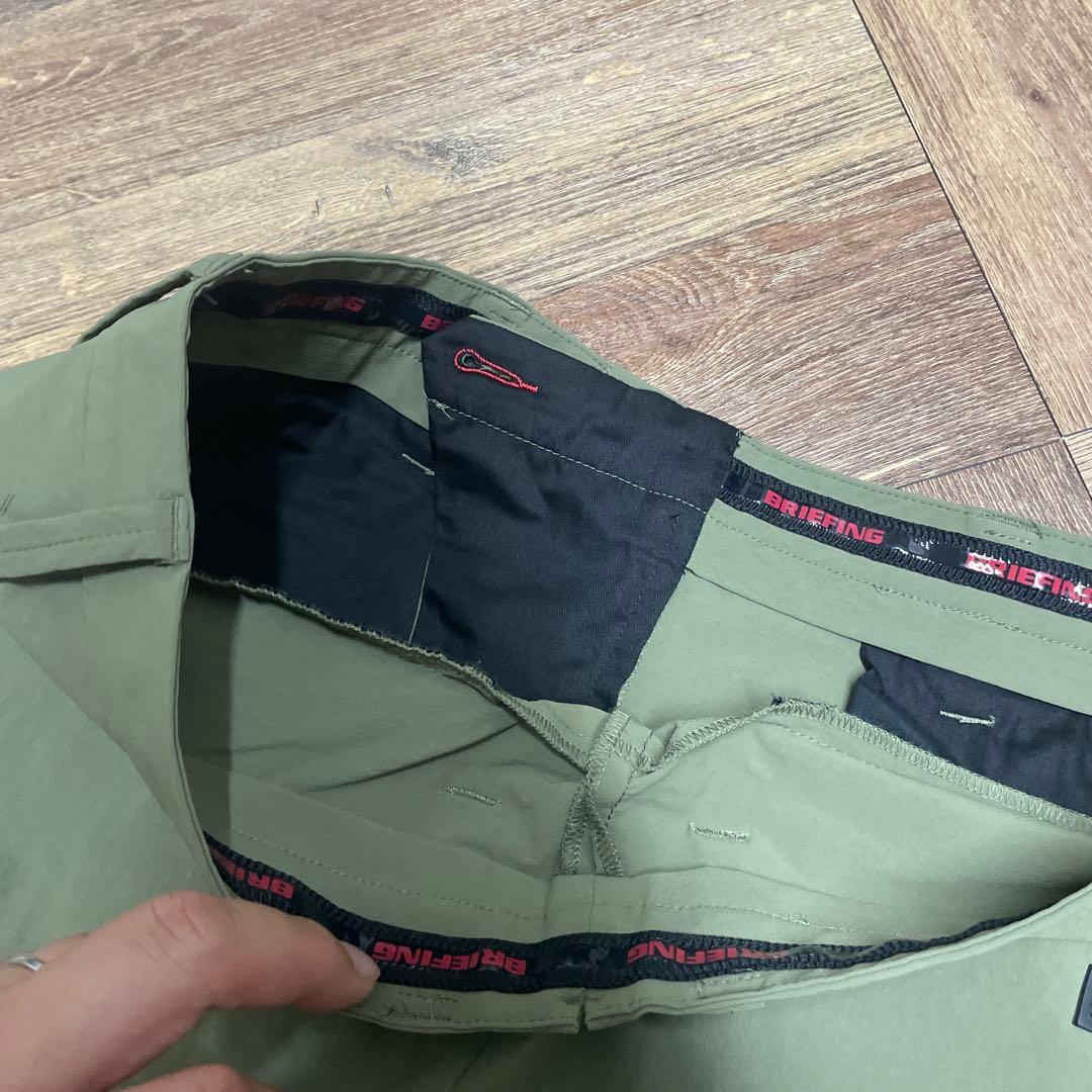 ブリーフィングゴルフ　カーキ　ストレッチパンツ　サイズM