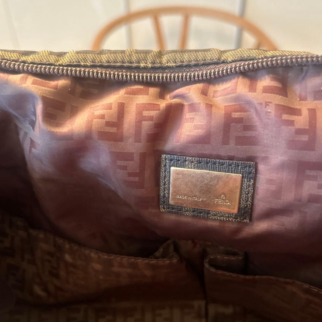 Fendi マザーズバッグ ダークブルー ブラウン