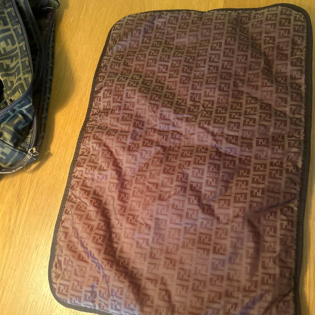 Fendi マザーズバッグ ダークブルー ブラウン