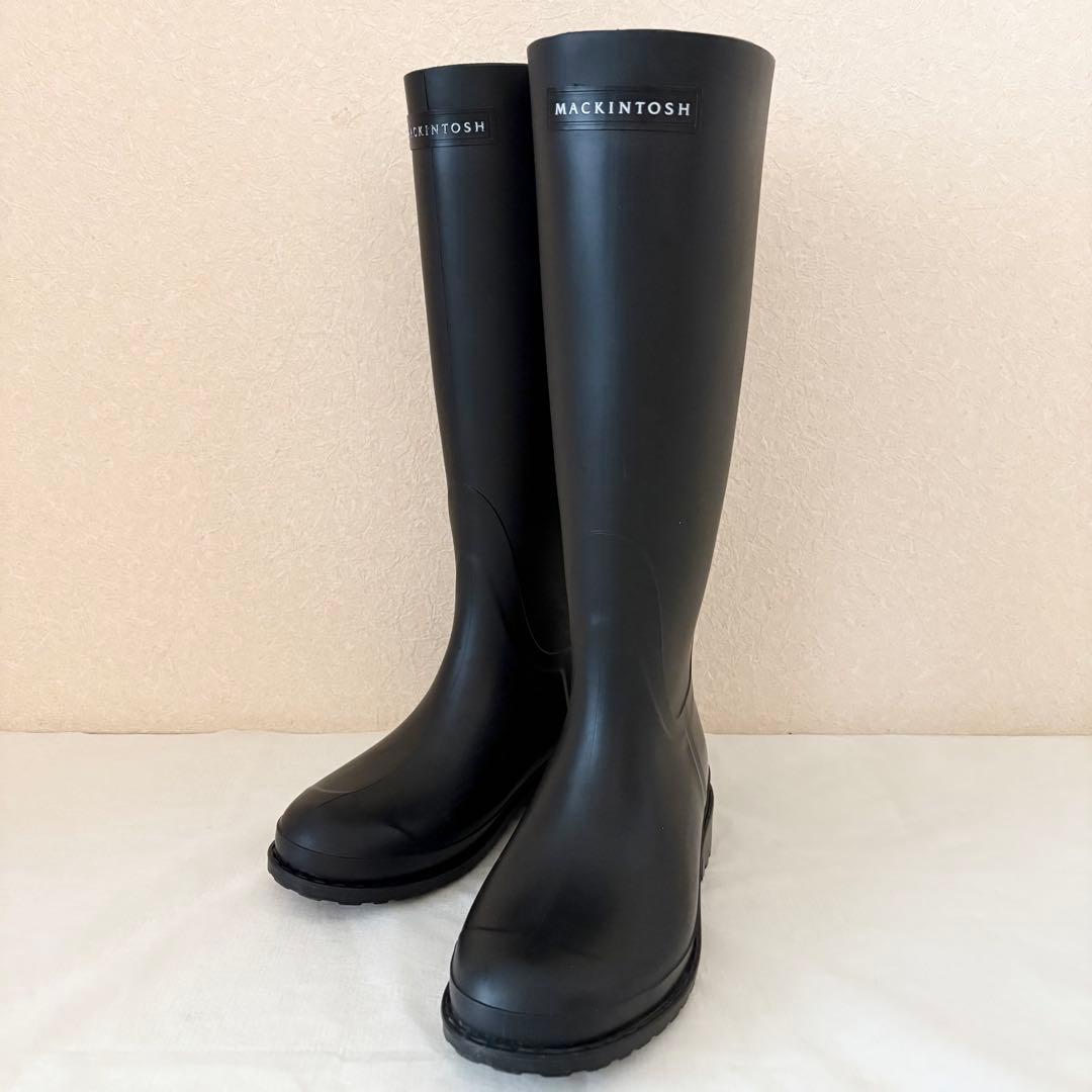 【定価3.85万円】MACKINTOSH レインブーツ 長靴 37 ブラック