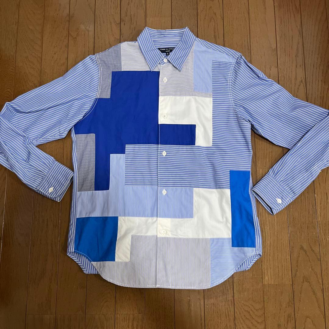 COMME des GARÇONS HOMME パッチワークシャツ S