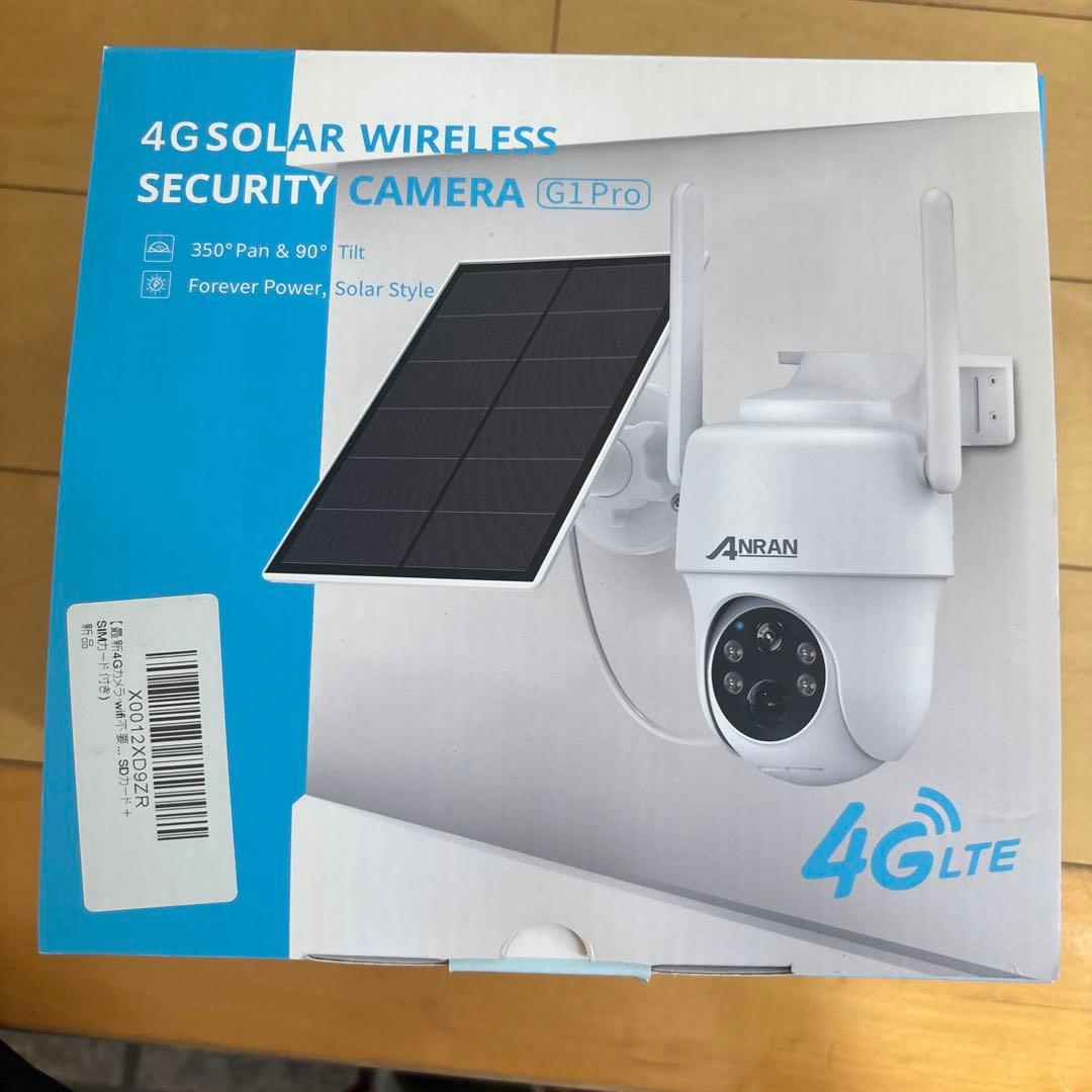 ANRAN 4Gソーラー防犯カメラ G1 Pro Wi-Fi不要　【未使用品】