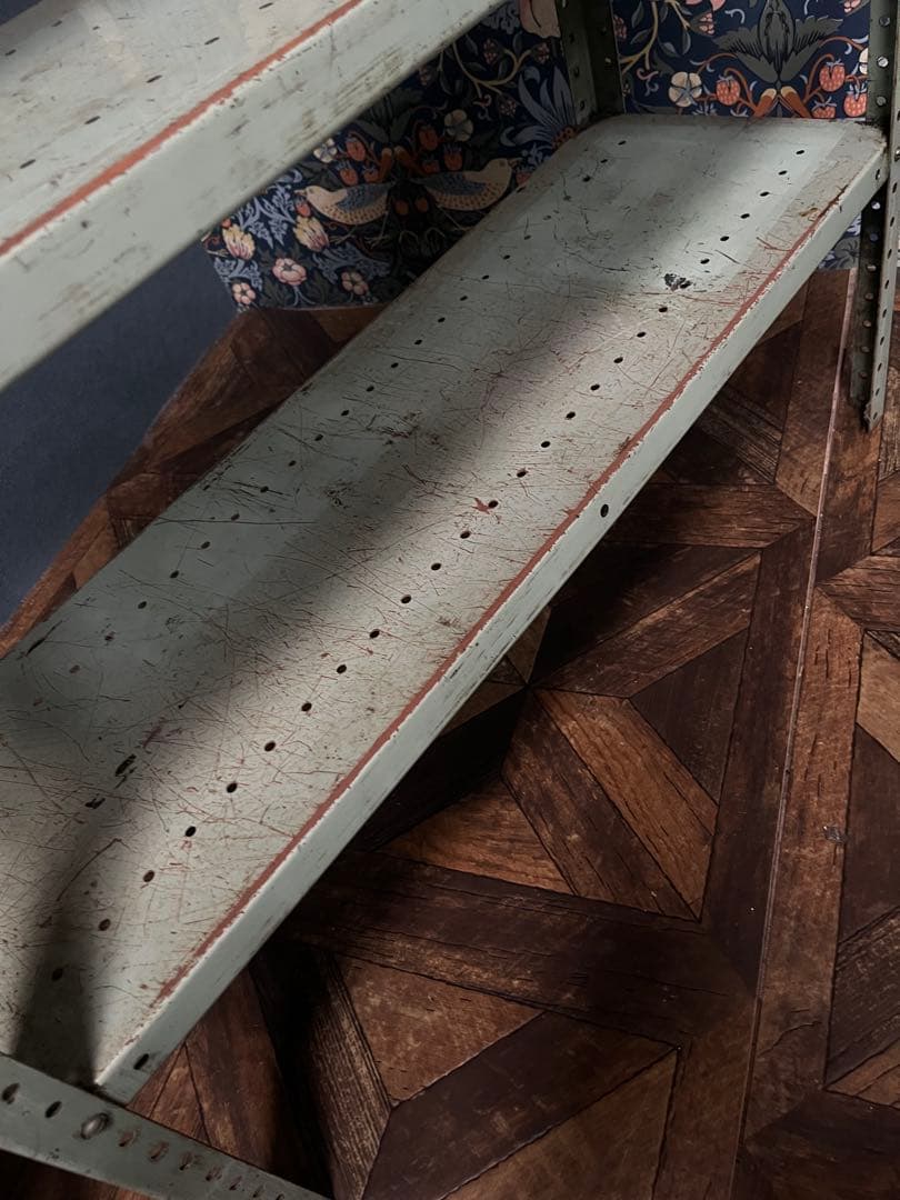 ltm＊薄緑 鉄製 棚 ラック インテリア アンティーク ビンテージ