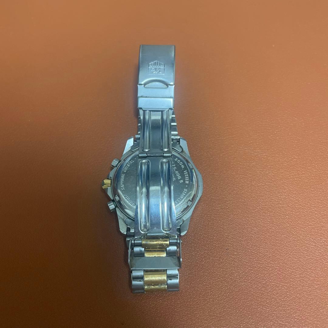 タグホイヤー 575.406R クロノグラフ クォーツ メンズ