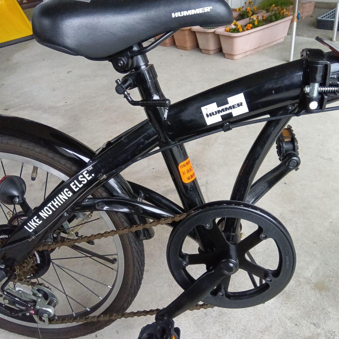 HUMMER 折りたたみ自転車 ブラック