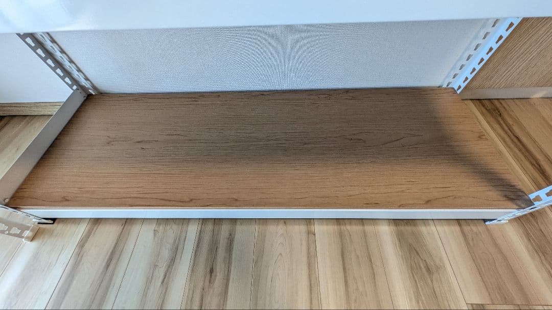 【引越し！急募！】スチールラック 5段 ホワイト/ブラウン