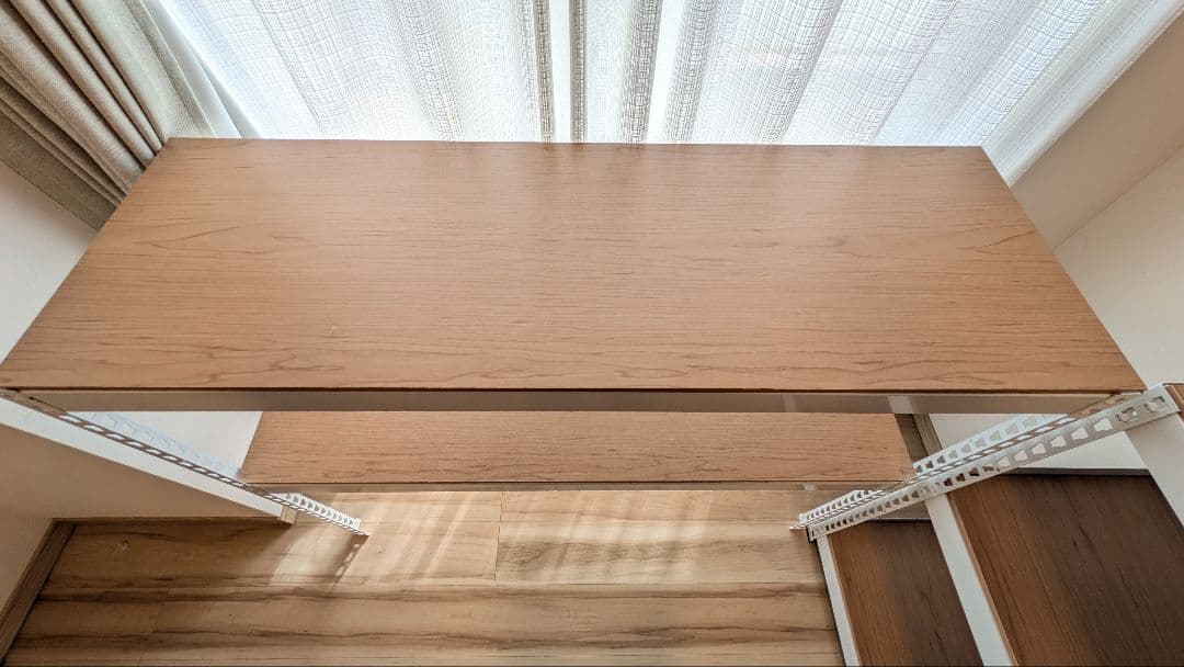 【引越し！急募！】スチールラック 5段 ホワイト/ブラウン