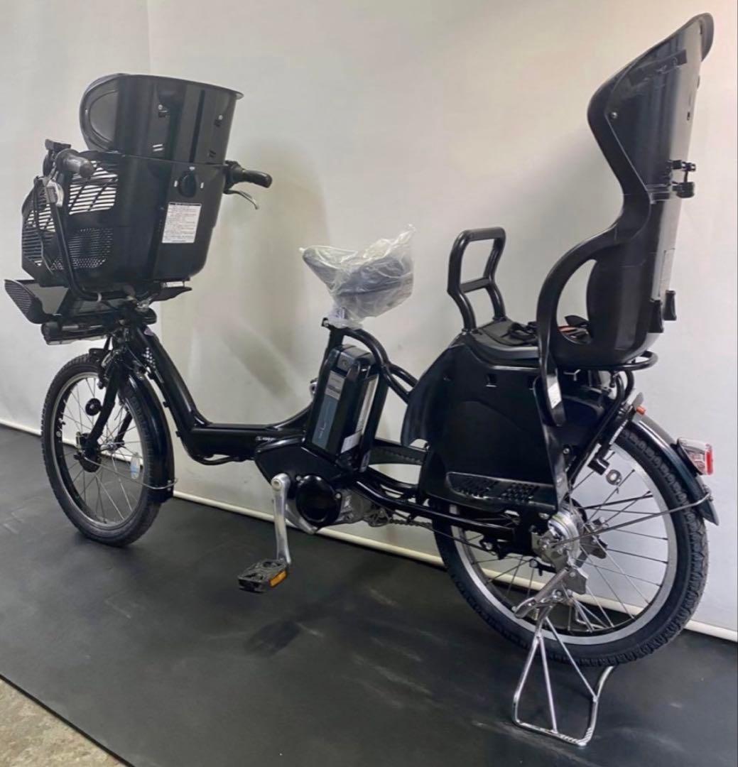 1年保証 ブリヂストン　20インチ　子供乗せ　3人乗り　黒色　電動アシスト自転車