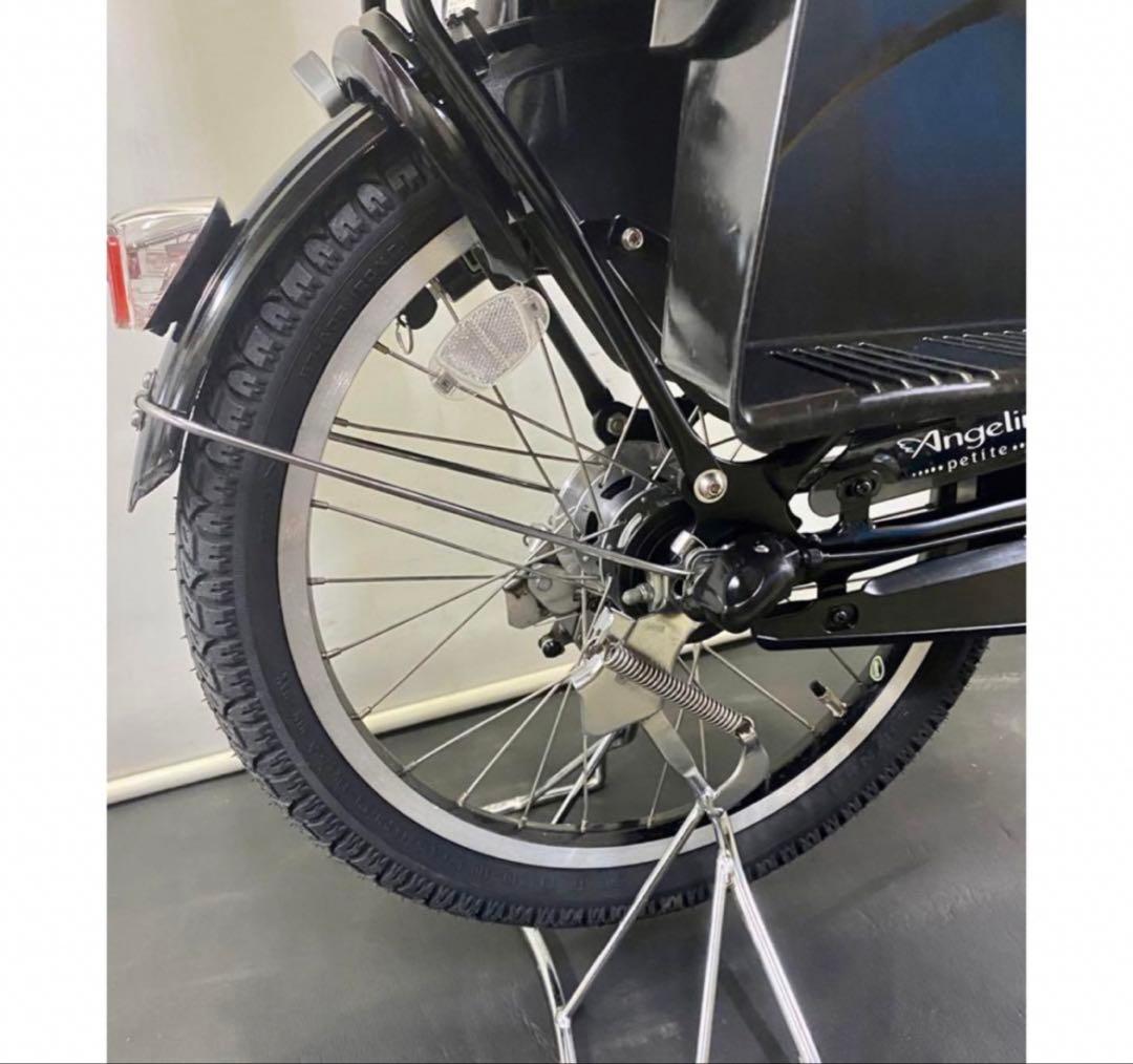 1年保証 ブリヂストン　20インチ　子供乗せ　3人乗り　黒色　電動アシスト自転車