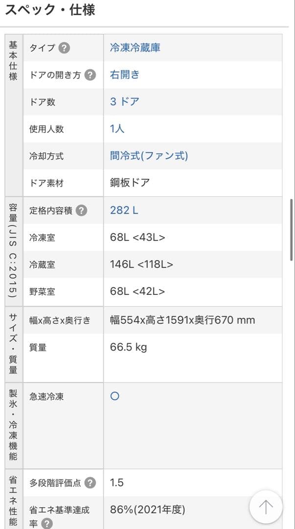 【美品】送料無料 ハイセンス3ドア冷凍冷蔵庫 HR-D2801W 2021年製