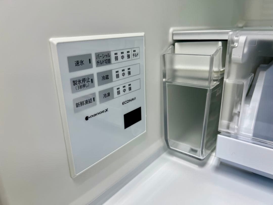 Panasonic 冷蔵庫 PXタイプ 450L/5ドア/左開き スノーホワイト