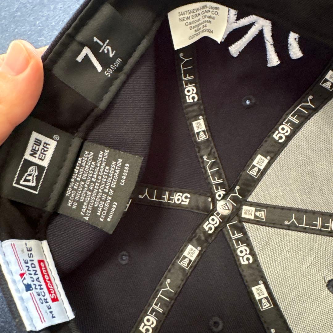 2個セット　Supreme 59FIFTY ブラックキャップ 7 1/2