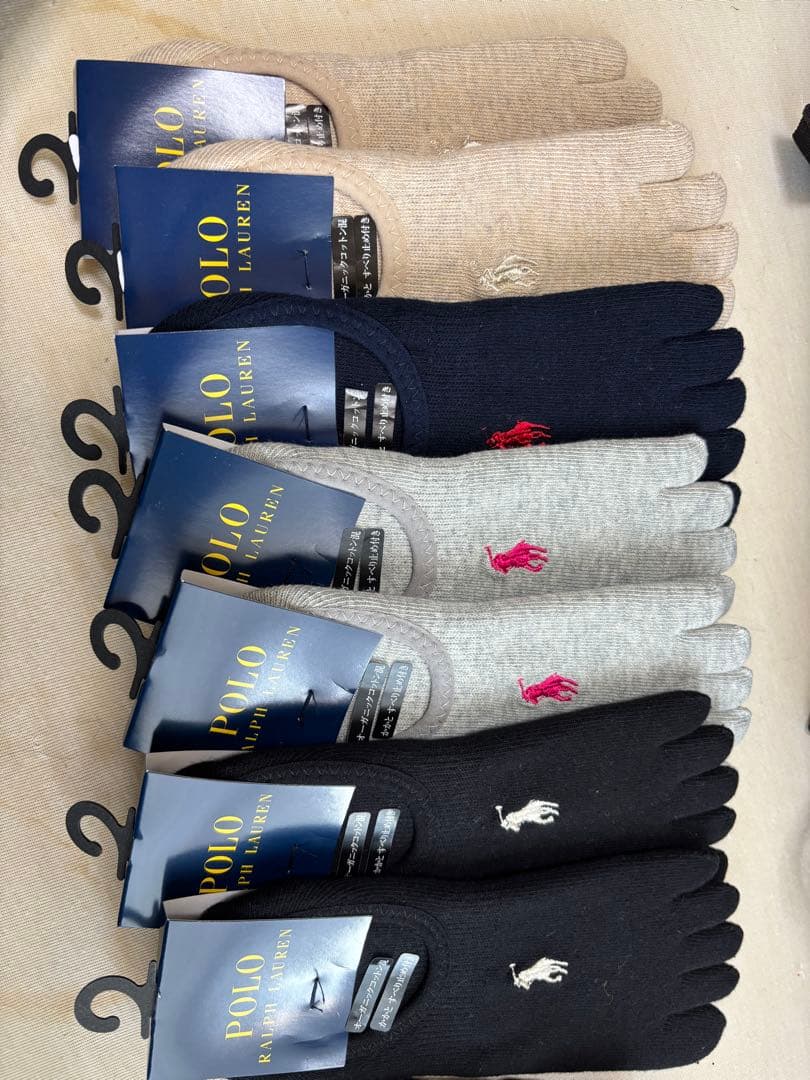 koala品　ポロラルフローレン　5本指ソックス　レディース　7足セット