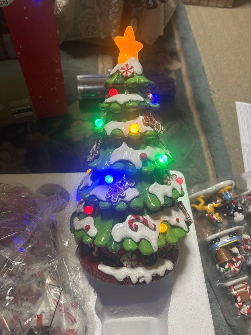 Disney クリスマスデコレーションハウスセット