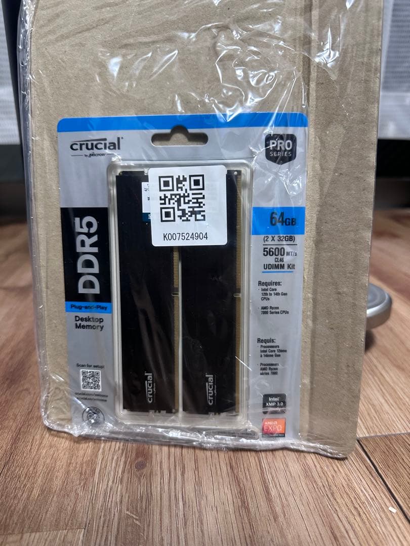 Crucial DDR5-5600 メモリ 64GB (32GB 2枚組)