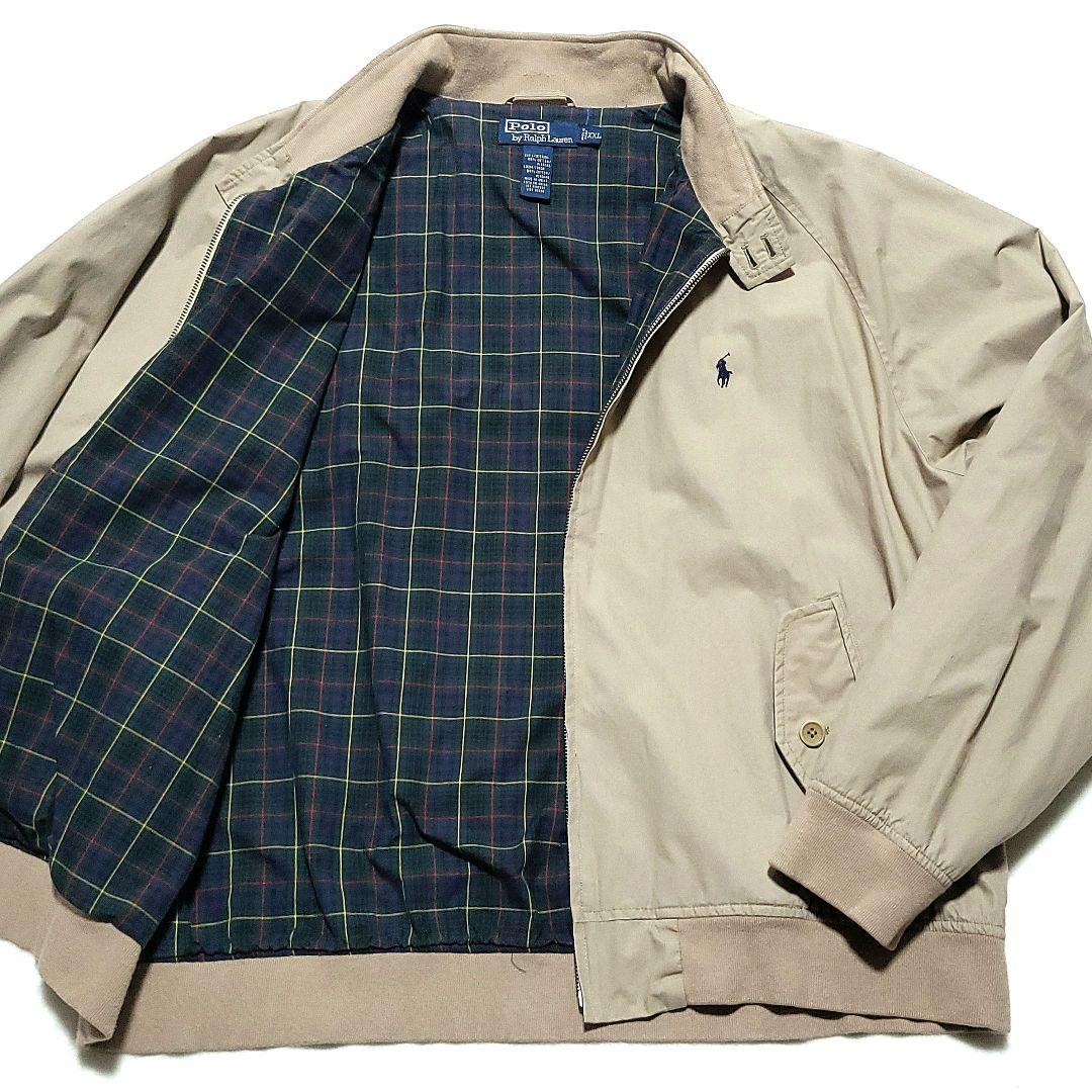 美品 XXL ラルフローレン　スイングトップ ブルゾン チェック柄 大きいサイズ