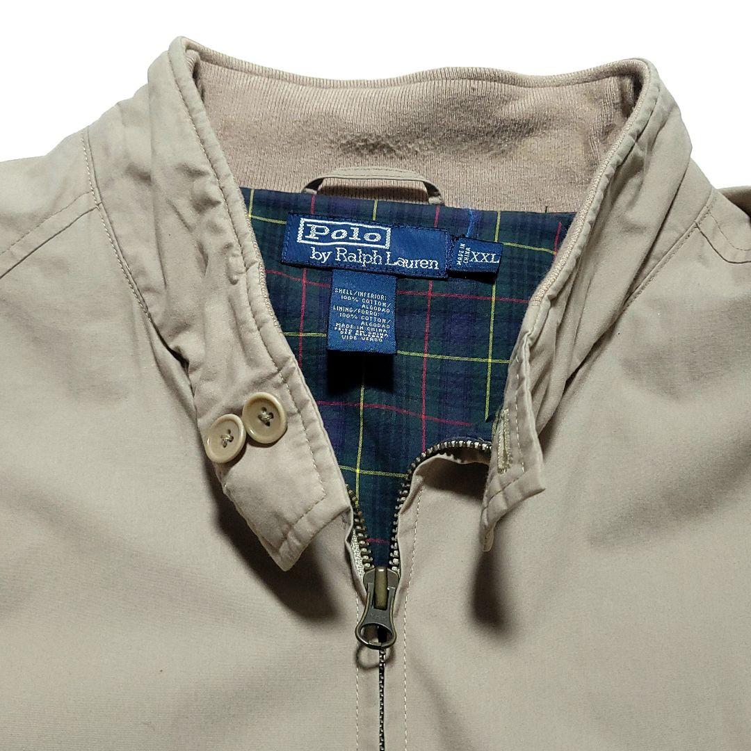 美品 XXL ラルフローレン　スイングトップ ブルゾン チェック柄 大きいサイズ