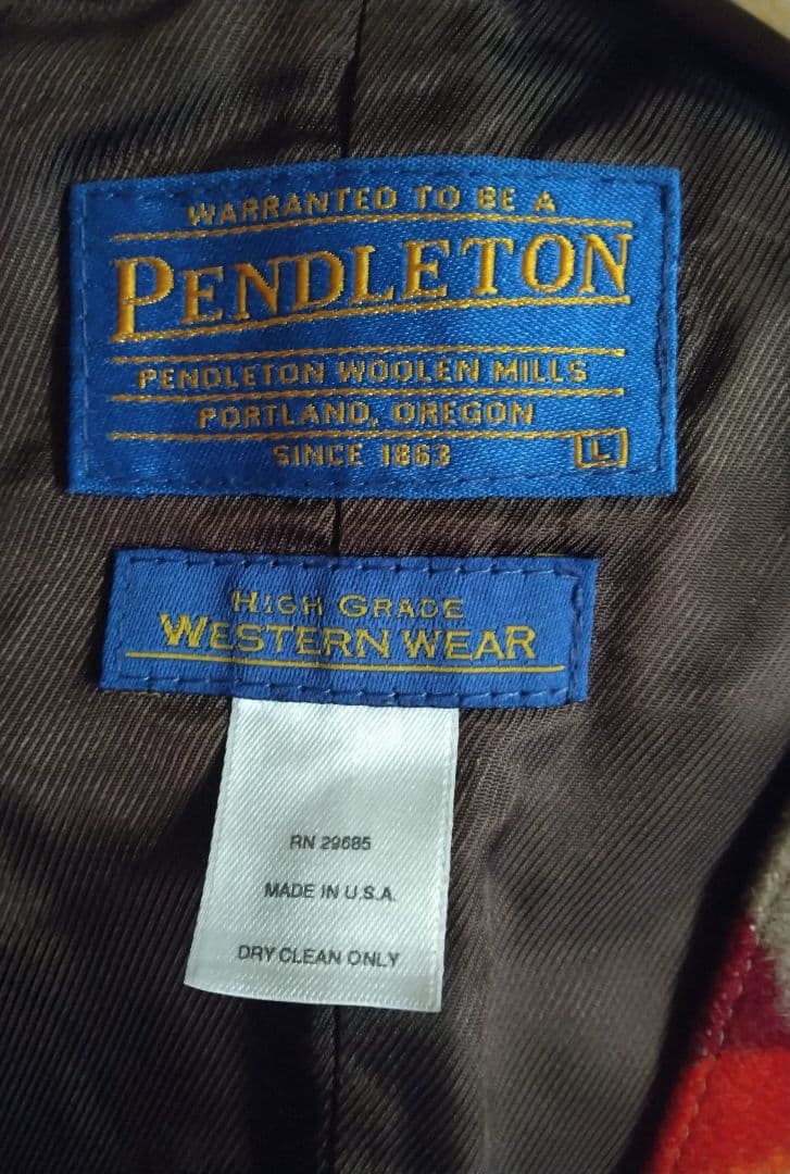 ✨【USA製 L】ペンドルトン ネイティブ柄 ウールベスト ウエスタン