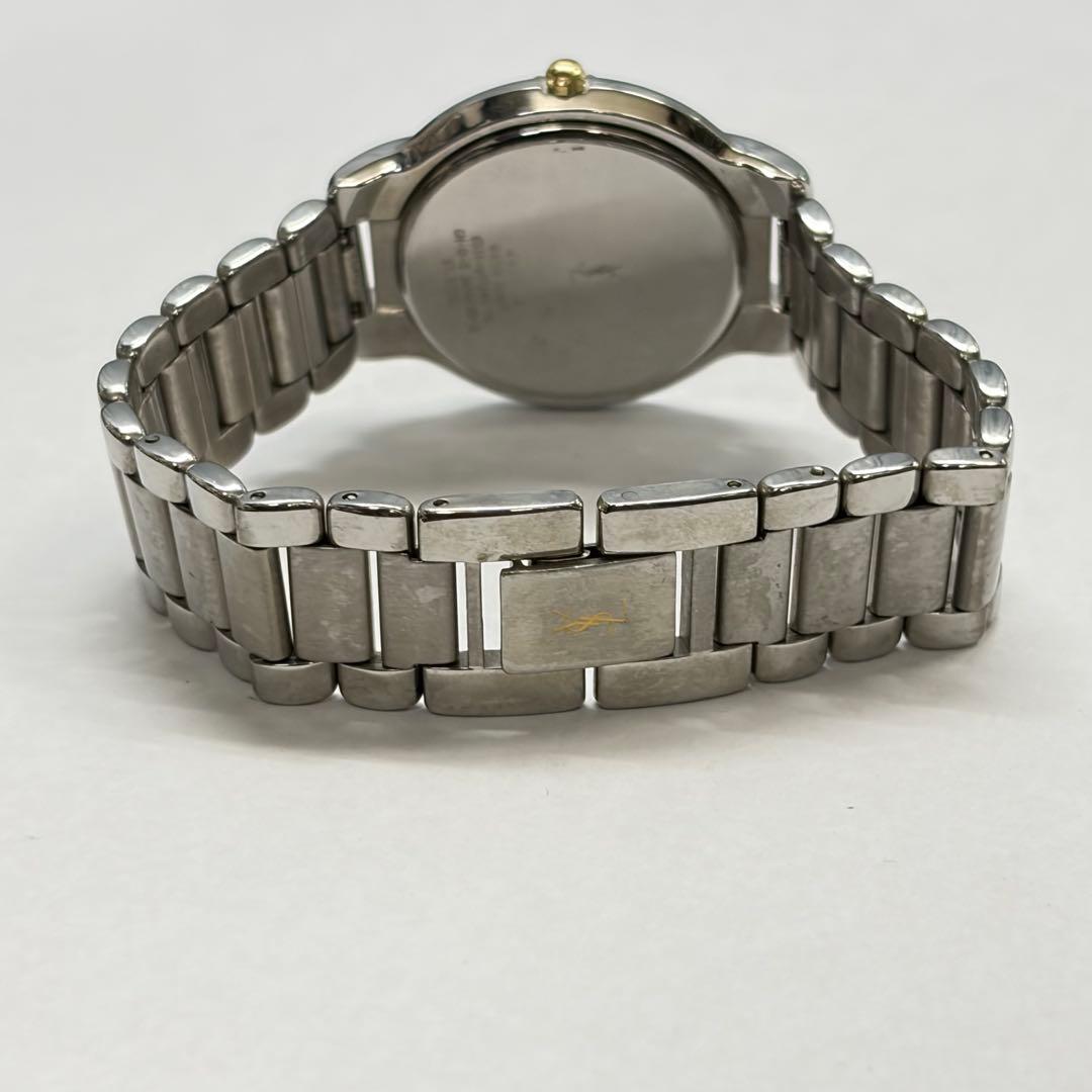 中古美品 新品電池 YSL イヴサンローラン ユニセックス腕時計 アイボリー